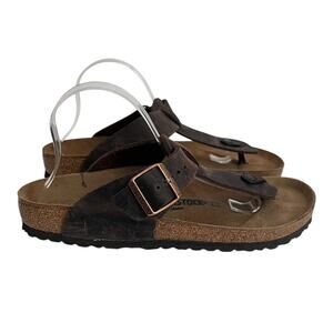 Birkenstock Gizeh T-Strap Leather Sandal Size 43EU